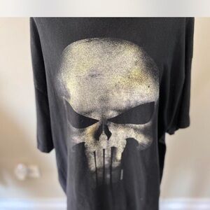 2004 Marvel The Punisher Black T-Shirt with Red Logo